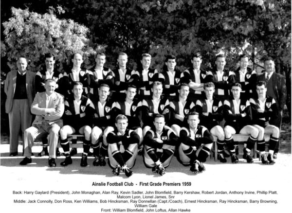 1959-Ainslie First Grade Premiership Team