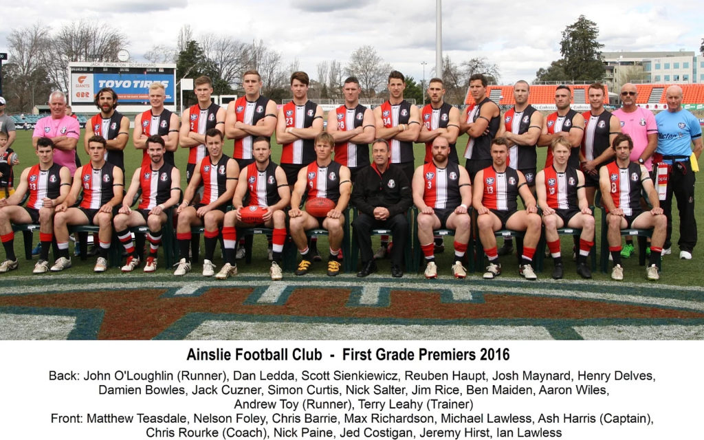 History from 2010 2019 Ainslie Football Club Est. 1927