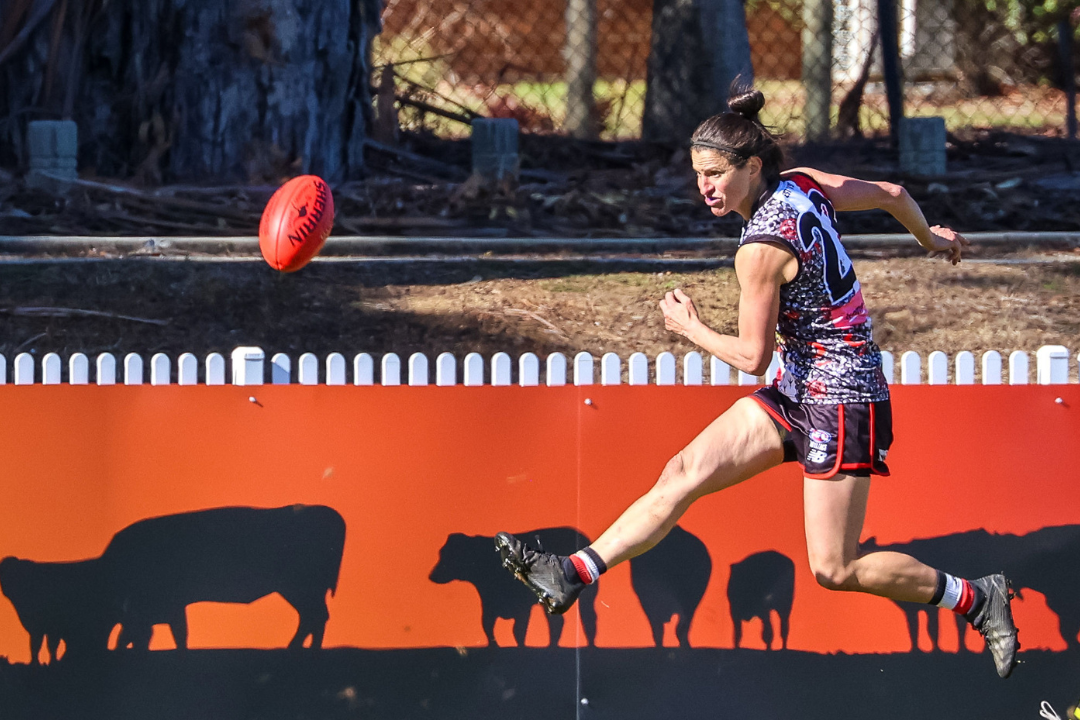 Ainslie's Under 18 Women running out to play Belconnen on Friday Night, with grins ear to ear!