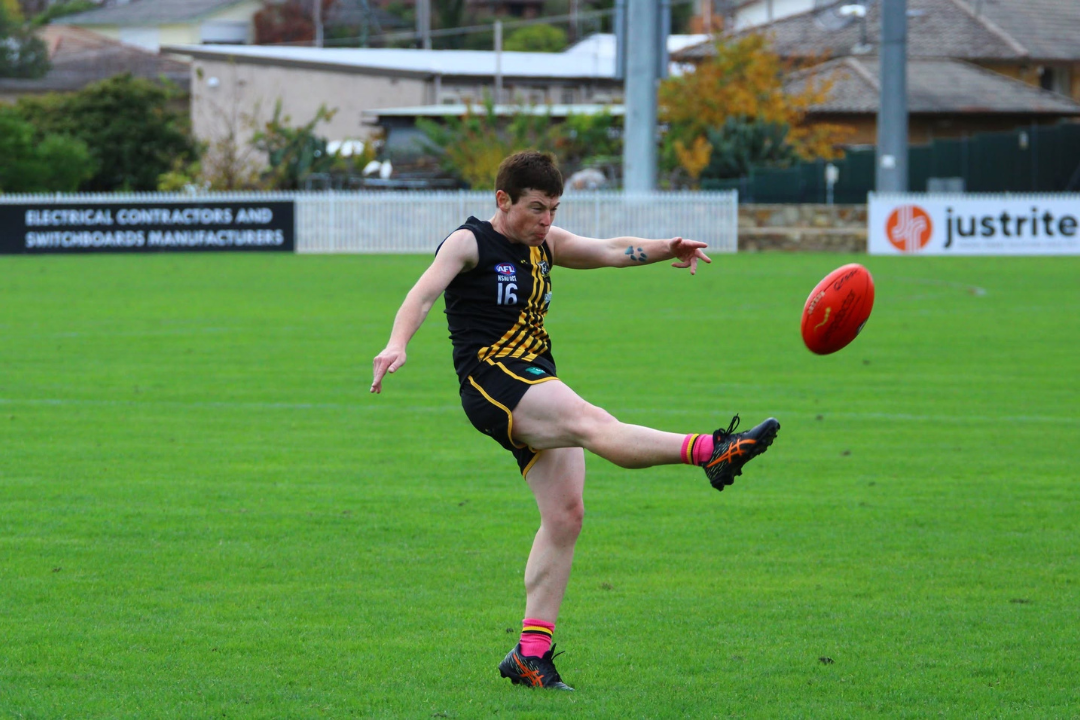 Ainslie's Under 18 Women running out to play Belconnen on Friday Night, with grins ear to ear!